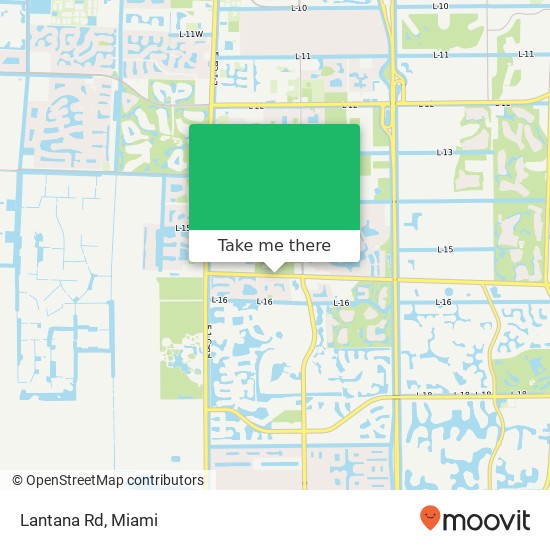 Lantana Rd map