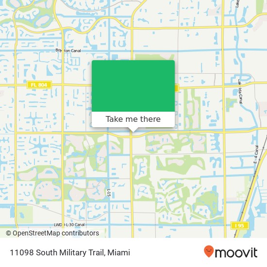 11098 South Military Trail map
