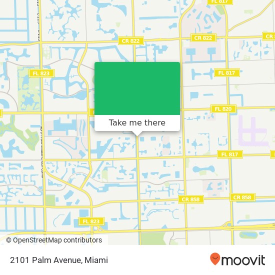 Mapa de 2101 Palm Avenue
