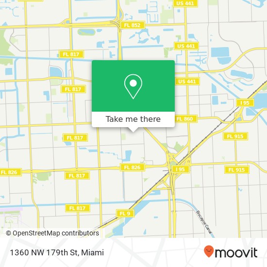 1360 NW 179th St map