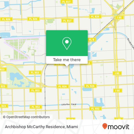 Archbishop McCarthy Residence map