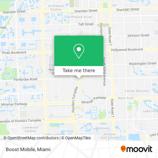 Boost Mobile map