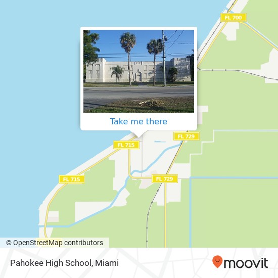 Pahokee High School map