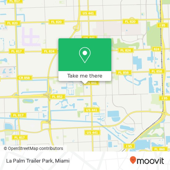 La Palm Trailer Park map