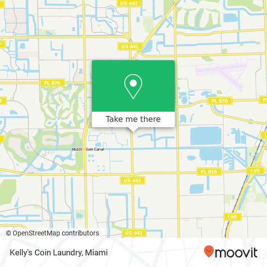 Kelly's Coin Laundry map