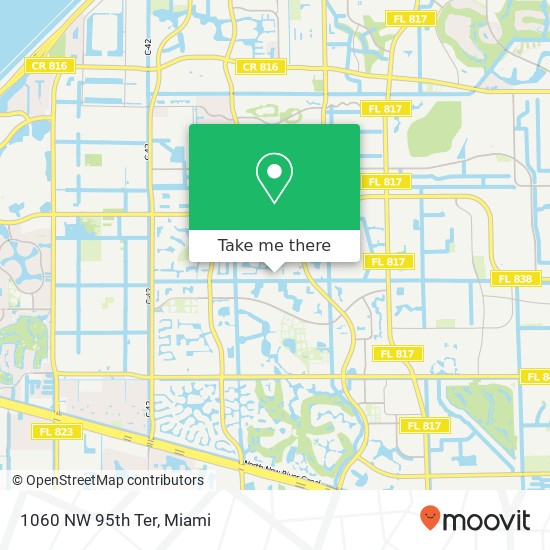 1060 NW 95th Ter map