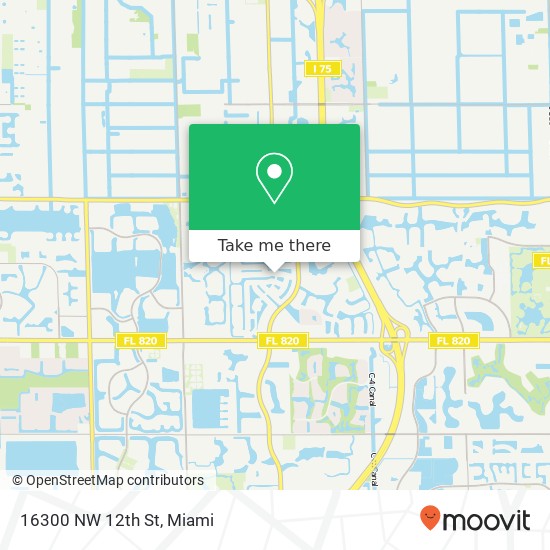 16300 NW 12th St map