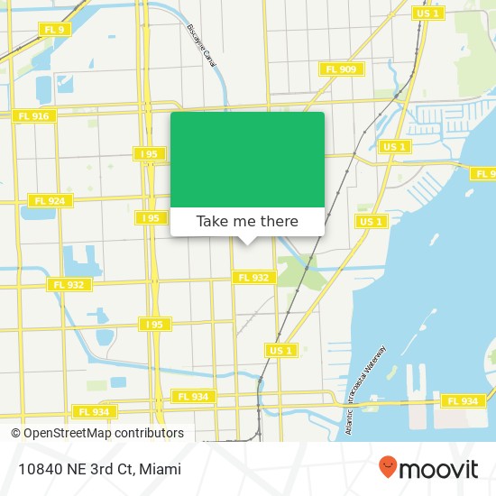 10840 NE 3rd Ct map