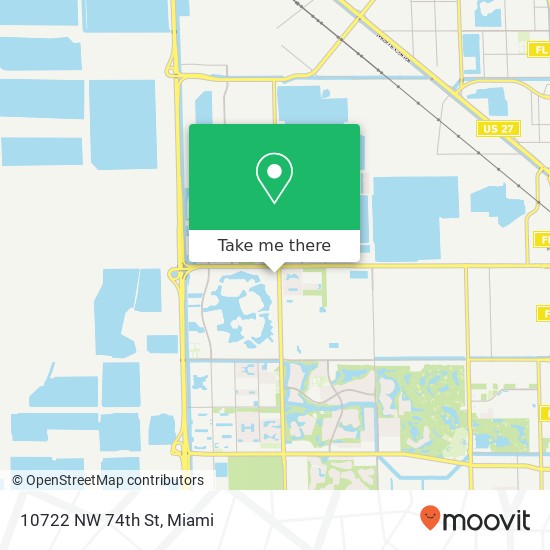 10722 NW 74th St map