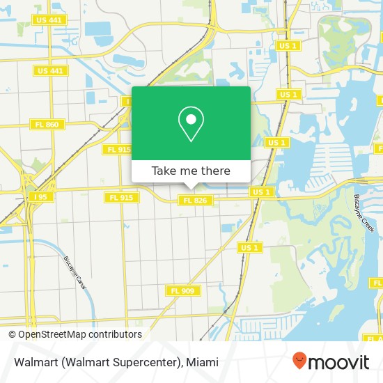 Mapa de Walmart (Walmart Supercenter)