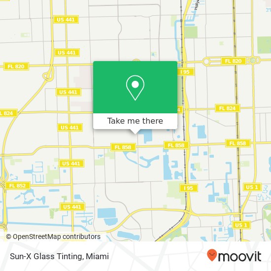 Sun-X Glass Tinting map