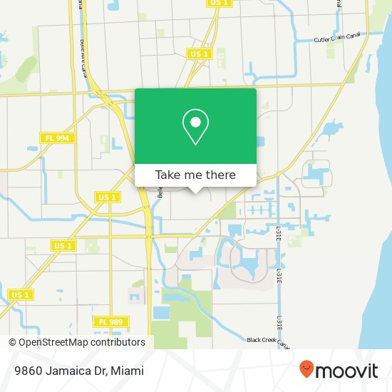 Mapa de 9860 Jamaica Dr