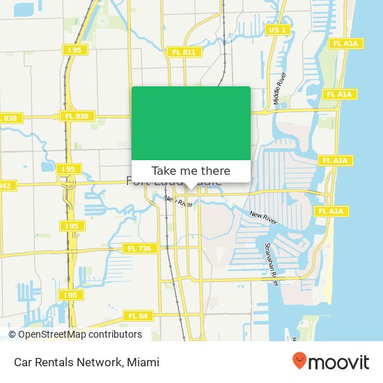 Car Rentals Network map