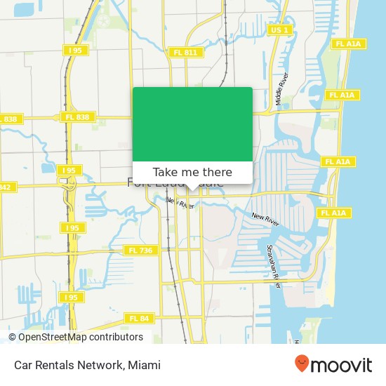 Mapa de Car Rentals Network