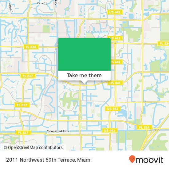 Mapa de 2011 Northwest 69th Terrace