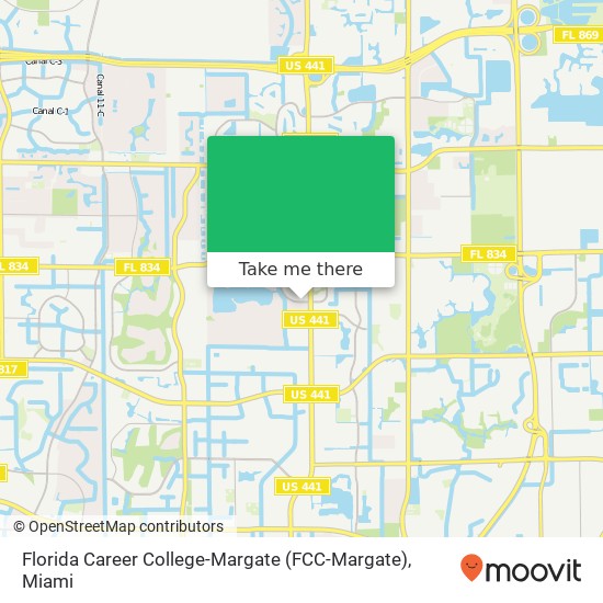 Florida Career College-Margate (FCC-Margate) map