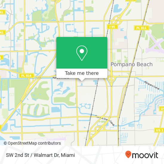 Mapa de SW 2nd St / Walmart Dr