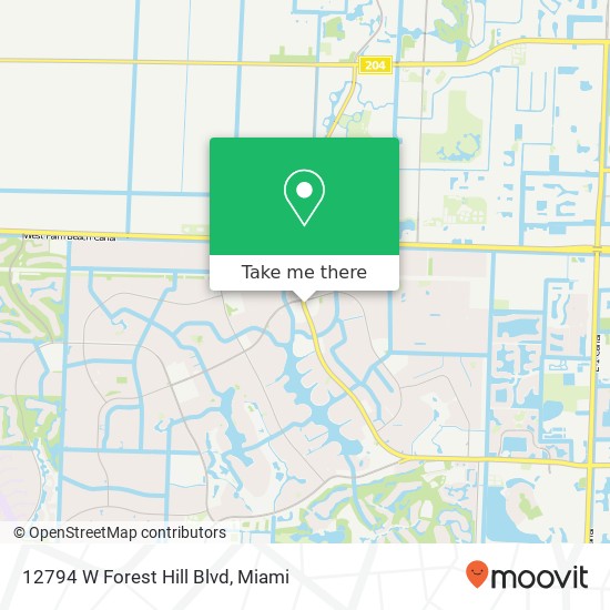 Mapa de 12794 W Forest Hill Blvd