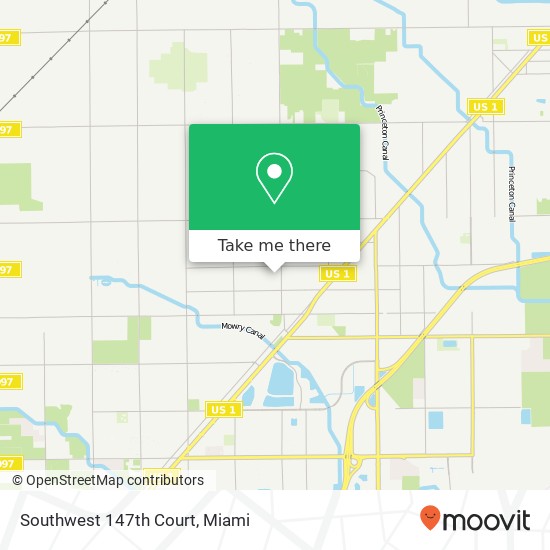 Southwest 147th Court map