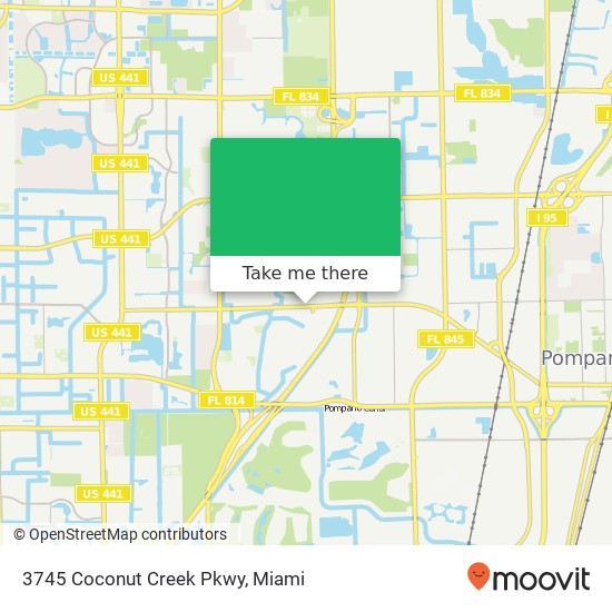 Mapa de 3745 Coconut Creek Pkwy