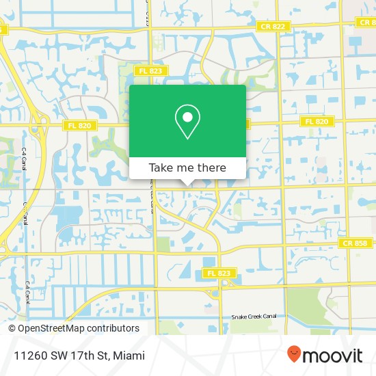 11260 SW 17th St map