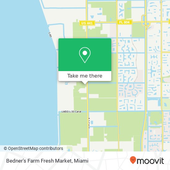 Mapa de Bedner's Farm Fresh Market