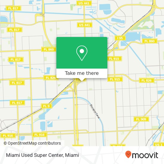 Miami Used Super Center map