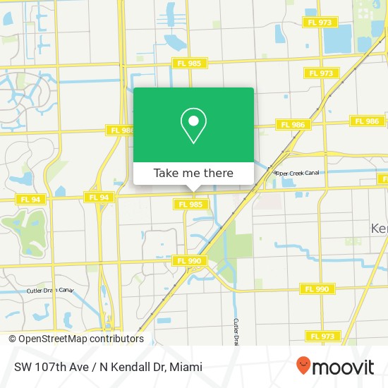 SW 107th Ave / N Kendall Dr map