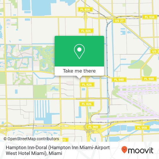 Hampton Inn-Doral (Hampton Inn Miami-Airport West Hotel Miami) map