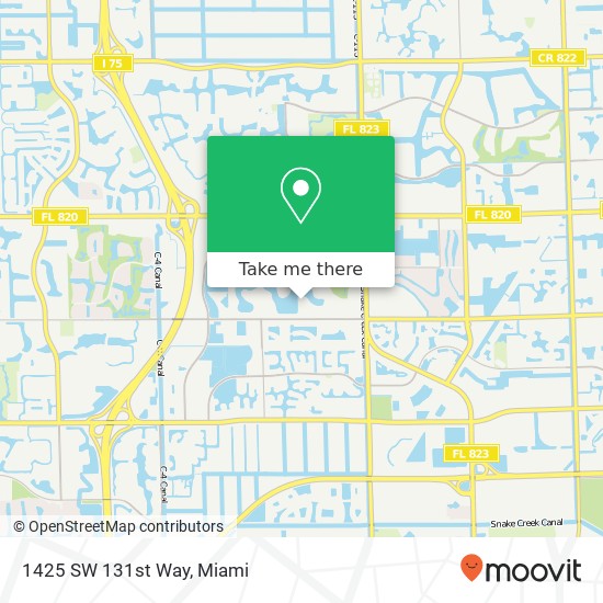 1425 SW 131st Way map