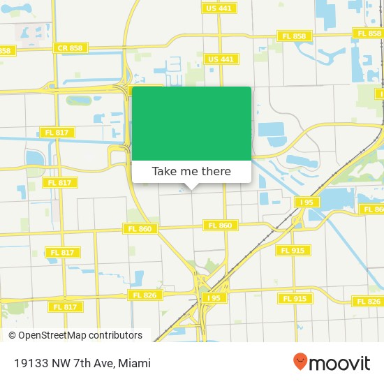 19133 NW 7th Ave map