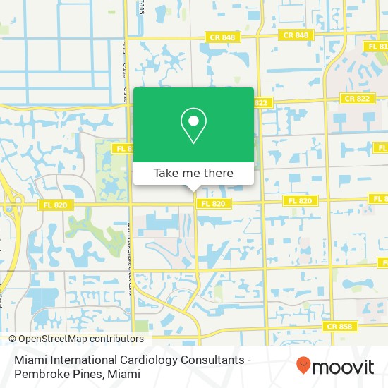 Miami International Cardiology Consultants - Pembroke Pines map