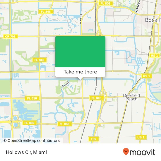 Hollows Cir map