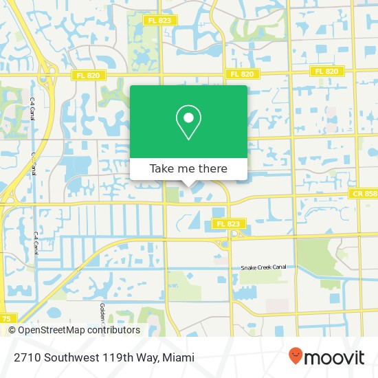 2710 Southwest 119th Way map