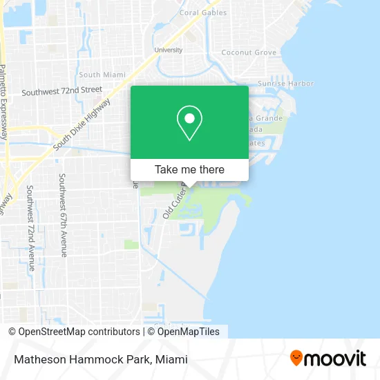 Matheson Hammock Park map
