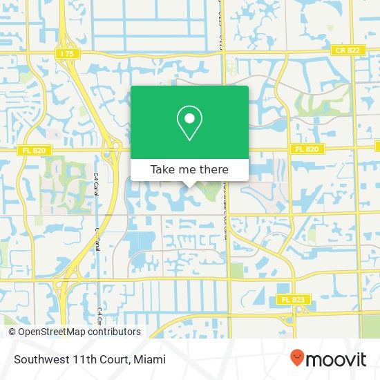 Mapa de Southwest 11th Court