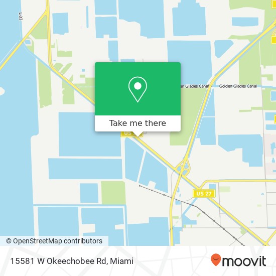 Mapa de 15581 W Okeechobee Rd