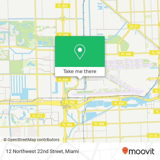 12 Northwest 22nd Street map
