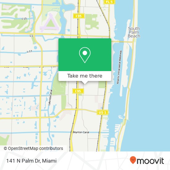 141 N Palm Dr map