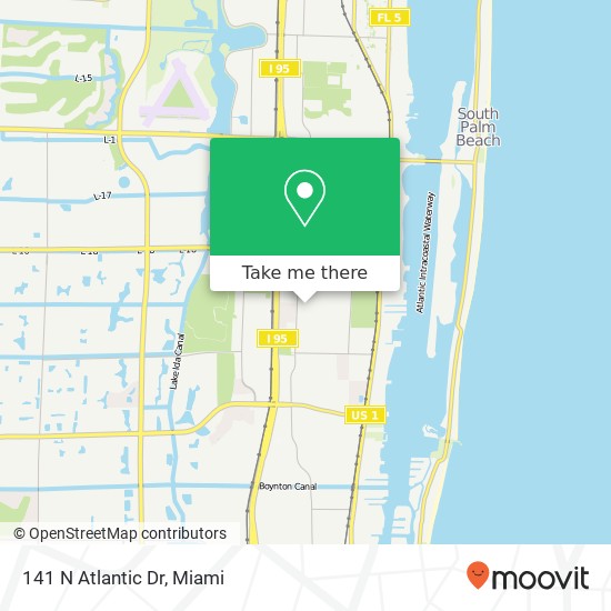 Mapa de 141 N Atlantic Dr