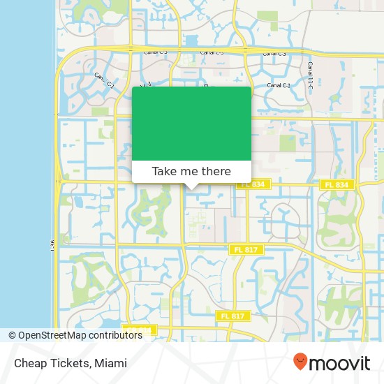 Mapa de Cheap Tickets