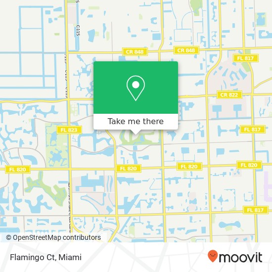 Mapa de Flamingo Ct