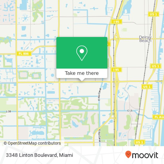 Mapa de 3348 Linton Boulevard