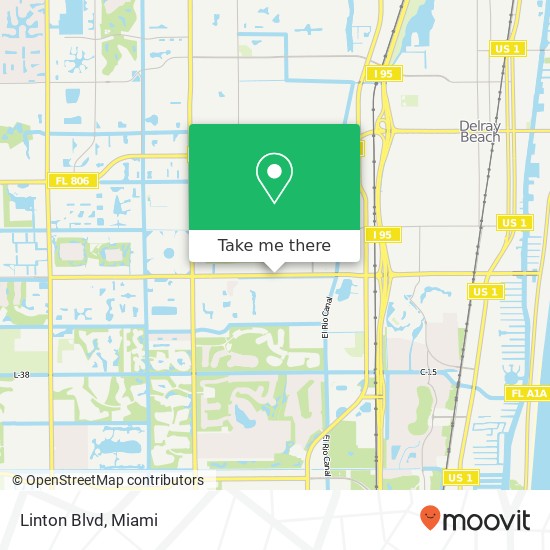 Linton Blvd map