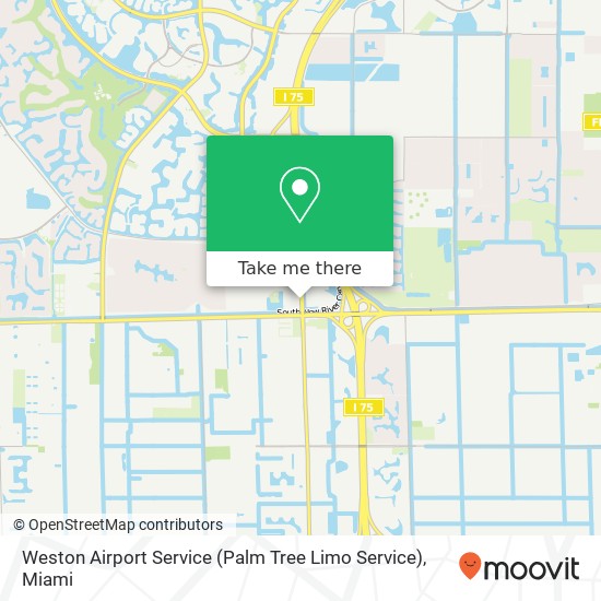 Mapa de Weston Airport Service (Palm Tree Limo Service)