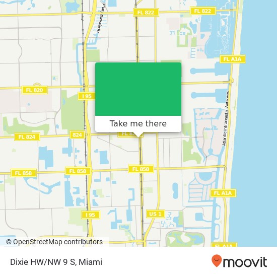 Dixie HW/NW 9 S map