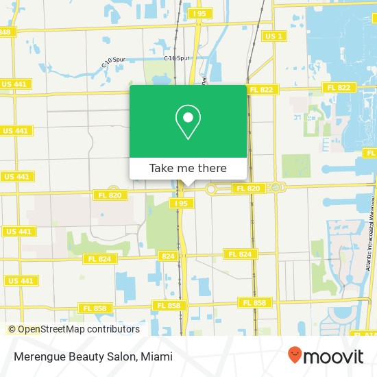 Mapa de Merengue Beauty Salon