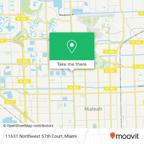 11631 Northwest 57th Court map