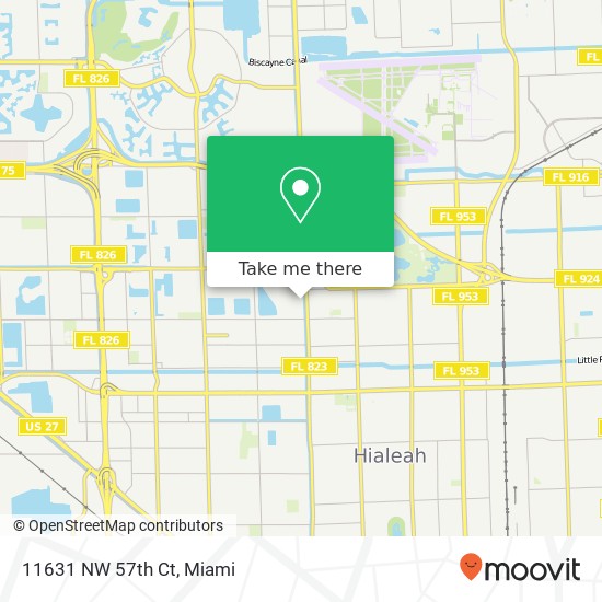 Mapa de 11631 NW 57th Ct