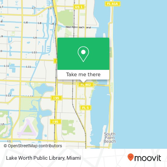 Lake Worth Public Library map